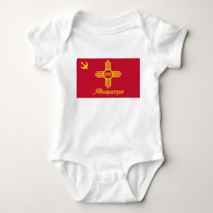 Flagge von Albuquerque (New Mexico) Baby Strampler