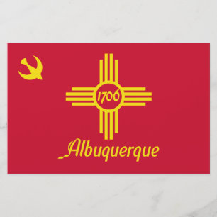 Flagge von Albuquerque (New Mexico) Briefpapier