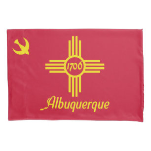 Flagge von Albuquerque (New Mexico) Kissenbezug