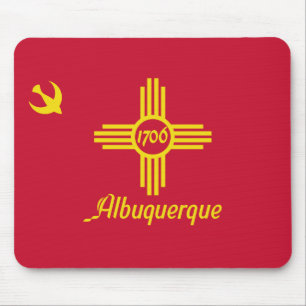 Flagge von Albuquerque (New Mexico) Mousepad