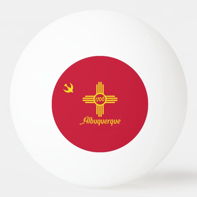 Flagge von Albuquerque, New Mexico Ping-Pong Ball (Vorderseite)