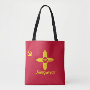 Flagge von Albuquerque, New Mexico Tote Bag Tasche