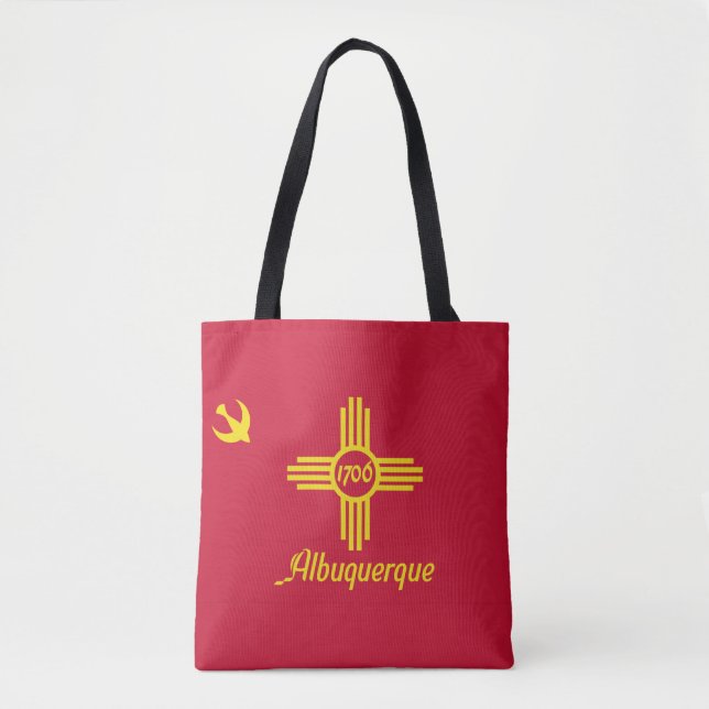 Flagge von Albuquerque, New Mexico Tote Bag Tasche (Vorderseite)