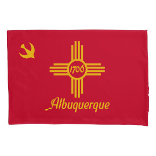 Flagge von Albuquerque, Pillowcase in New Mexico Kissenbezug