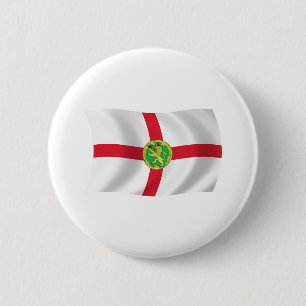 Flagge von Alderney Knopf Button