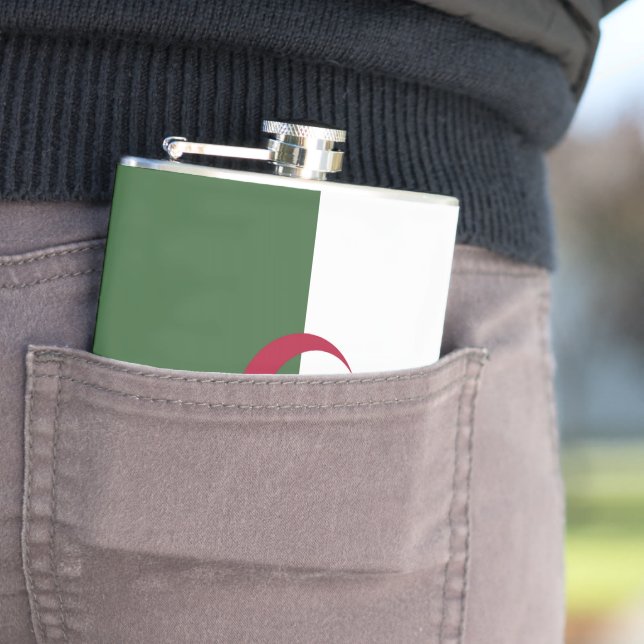 Flagge von Algerien Flachmann (Beispiel)