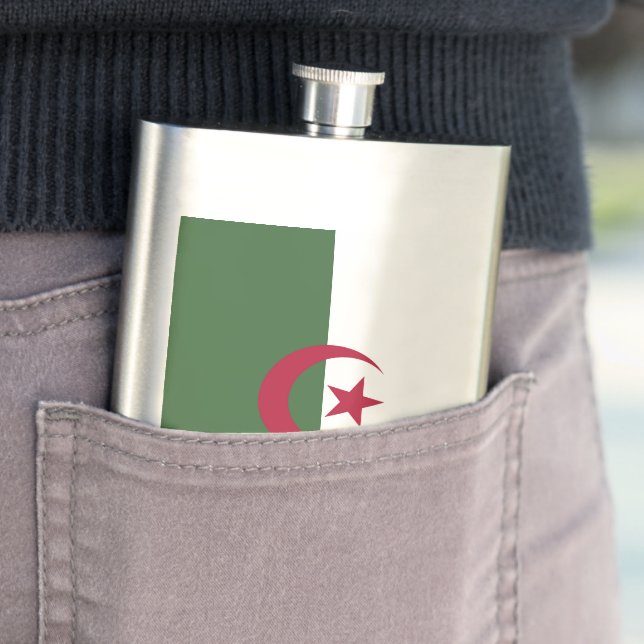 Flagge von Algerien Flachmann (Beispiel)