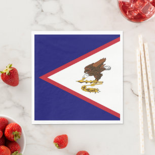 Flagge von Amerikanisch-Samoa Serviette