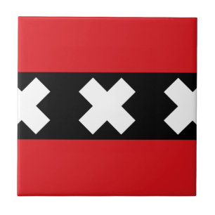 Flagge von Amsterdam Fliese