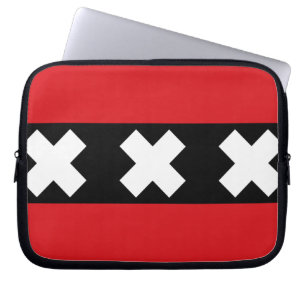 Flagge von Amsterdam Laptopschutzhülle