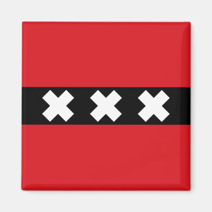 Flagge von Amsterdam Magnet