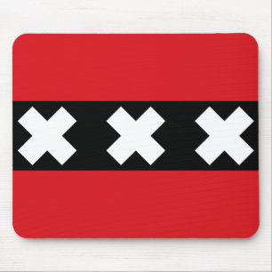 Flagge von Amsterdam Mousepad