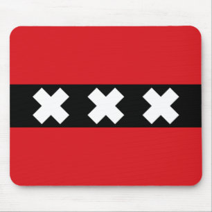 Flagge von Amsterdam Mousepad