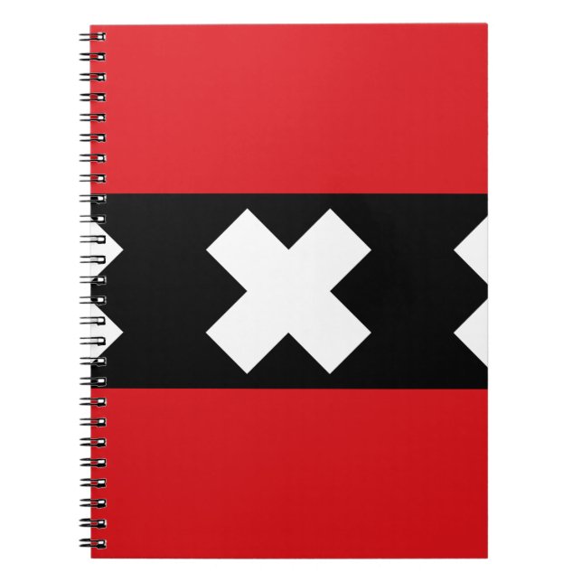 Flagge von Amsterdam Notizblock (Vorderseite)