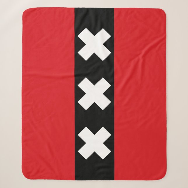 Flagge von Amsterdam Sherpadecke (Vorderseite)