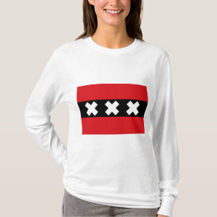 Flagge von Amsterdam T-Shirt