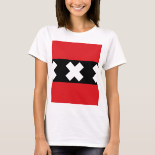 Flagge von Amsterdam T-Shirt