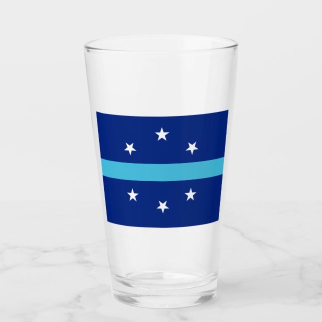 Flagge von Anaheim (Kalifornien, USA) Glas (Vorderseite)