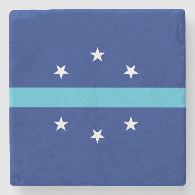 Flagge von Anaheim (Kalifornien, USA) Steinuntersetzer (Vorderseite)