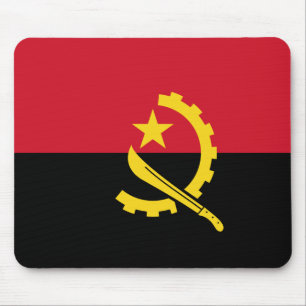 Flagge von Angola- - Bandeirade Angola Mousepad