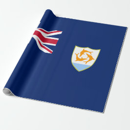 Flagge von Anguilla (Karibik) Geschenkpapier