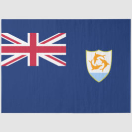 Flagge von Anguilla (Karibik) Seidenpapier
