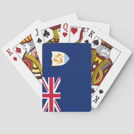 Flagge von Anguilla (Karibik) Spielkarten