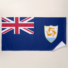 Flagge von Anguilla (Karibik) Strandtuch