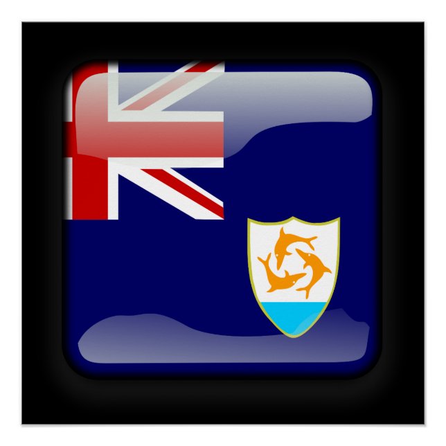 Flagge von Anguilla Poster (Vorderseite)