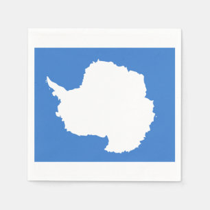 Flagge von Antarktispapierservietten Serviette