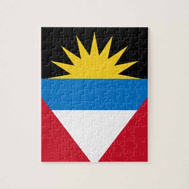 Flagge von Antigua und Barbuda (Vertikal)