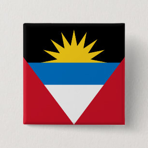 Flagge von Antigua und Barbuda Button