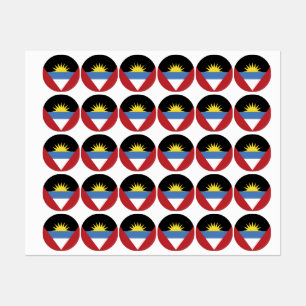 Flagge von Antigua und Barbuda Etiketten