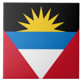 Flagge von Antigua und Barbuda Fliese