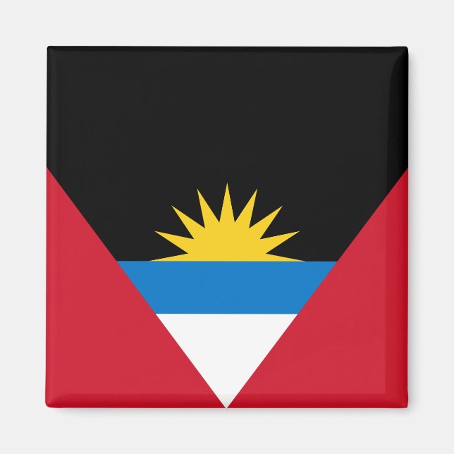 Flagge von Antigua und Barbuda Magnet (Vorne)
