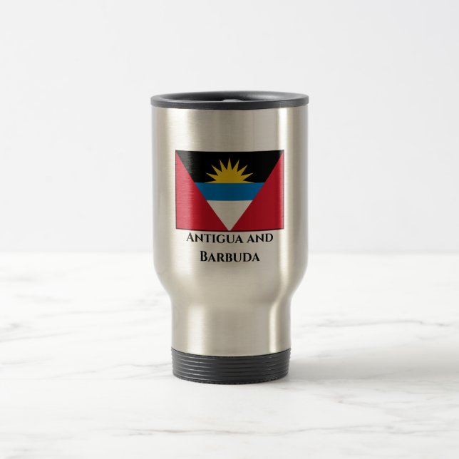 Flagge von Antigua und Barbuda Reisebecher (Mittel)