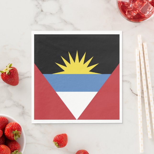 Flagge von Antigua und Barbuda Serviette (Beispiel)