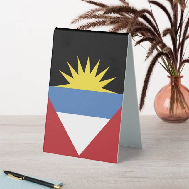 Flagge von Antigua und Barbuda Tischaufsteller (In Situ (Tisch))