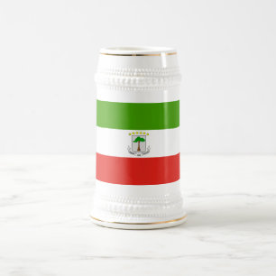 Flagge von Äquatorialguinea Bierglas