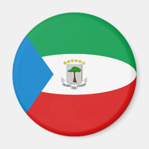 Flagge von Äquatorialguinea Fischauge Magnet