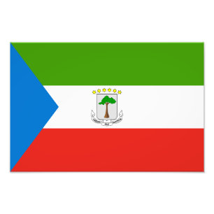 Flagge von Äquatorialguinea Fotodruck