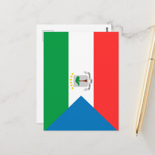 Flagge von Äquatorialguinea Postkarte