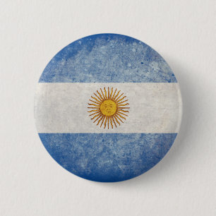 Flagge von Argentinien Button