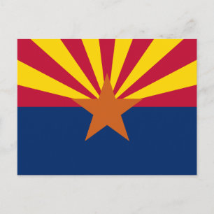 Flagge von Arizona Postkarte