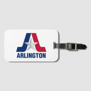 Flagge von Arlington, Texas Gepäckanhänger