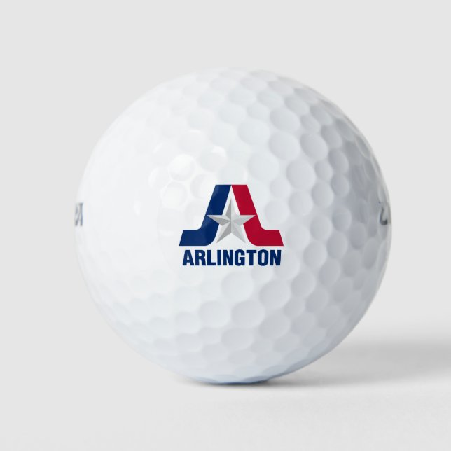 Flagge von Arlington, Texas Golf Balls Golfball (Vorderseite)