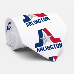 Flagge von Arlington, Texas Krawatte