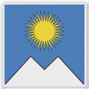 Flagge von Arosa, Schweiz Aufkleber