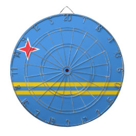 Flagge von Aruba Dartscheibe