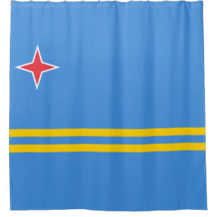 Flagge von Aruba Duschvorhang